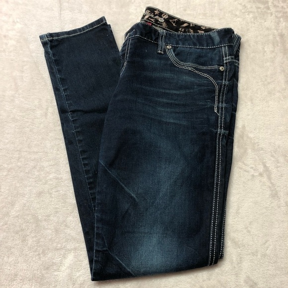 Guess Flirty Skinny Stretch Dark Wash Jeans 32 - Picture 1 of 13